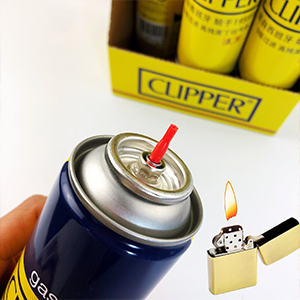 Recarga de encendedor de gas