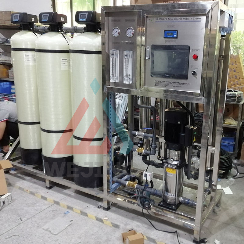 Máquina unipolar de tratamiento de agua por ósmosis inversa de PVC