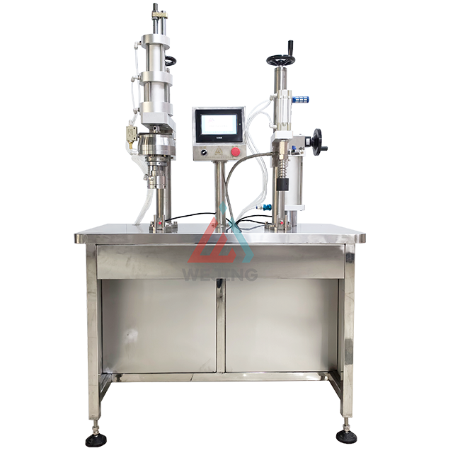 M&aacute;quina llenadora y taponadora de botellas semiautom&aacute;tica
