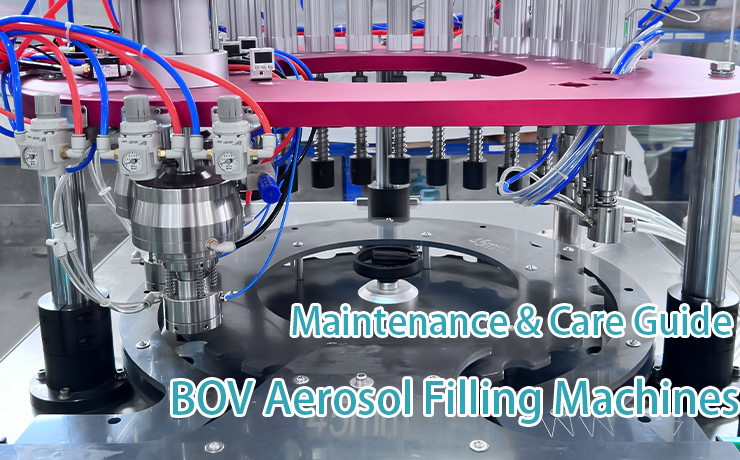 Guía de mantenimiento y cuidado de máquinas llenadoras de aerosoles BOV