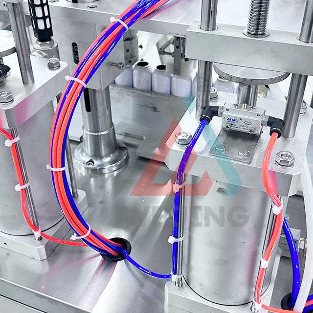 Máquina de llenado de aerosoles semiautomática 4 en 1, máquina de llenado de latas de aerosol