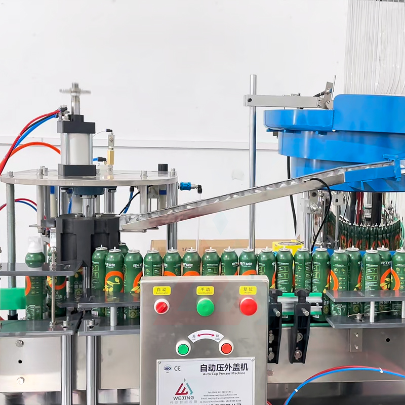 Venta caliente Bolsa técnica de aceite de oliva en la válvula Línea de máquinas de llenado de aerosoles Precio de fábrica