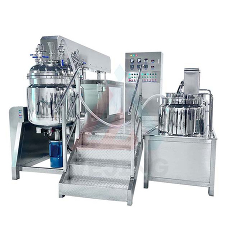 Emulsionante químico de la loción corporal 300L que hace el mezclador del emulsionante de homogeneización del vacío de la máquina 