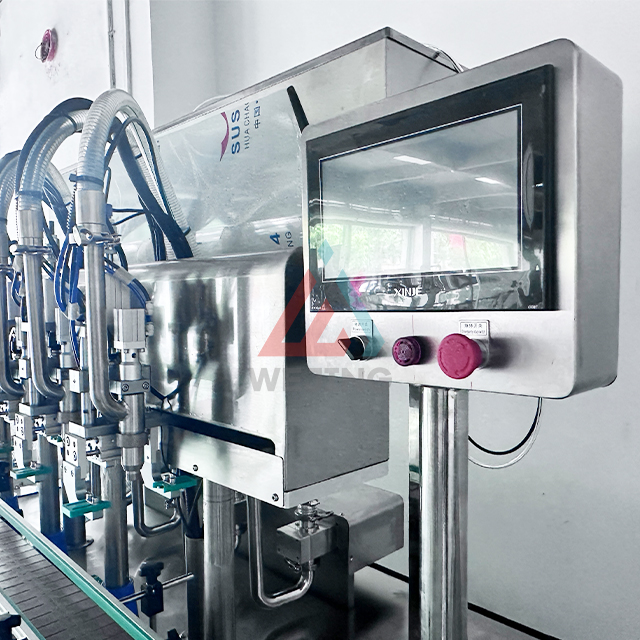 Máquina de llenado automática de seguimiento de 4 cabezales para llenado de productos de crema de aceite de pasta