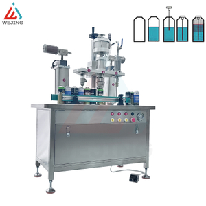 Precio de fábrica Semia automática tres en una máquina de llenado de aerosol de aerosol para aerosoles de pintura en aerosol de gas