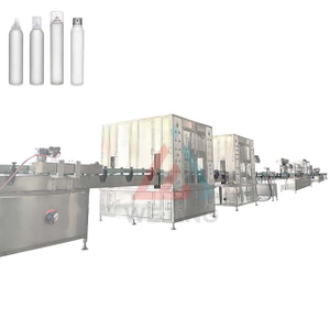 Máquina taponadora de llenado de aerosoles de alta velocidad para desodorante ambientador adecuado para latas de aerosol