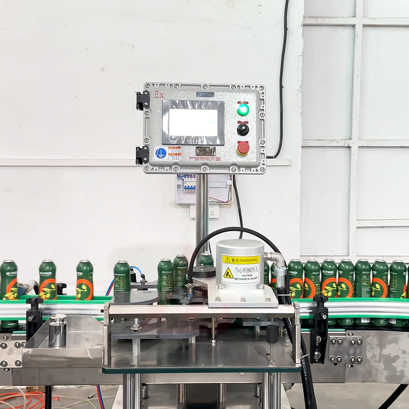 Venta caliente Bolsa técnica de aceite de oliva en la válvula Línea de máquinas de llenado de aerosoles Precio de fábrica