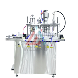 Máquina de llenado de aerosoles semiautomática 4 en 1, máquina de llenado de latas de aerosol