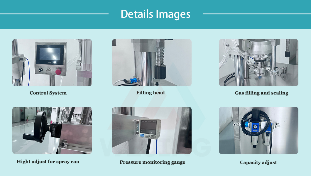 M&aacute;quina llenadora de aerosoles 4 en 1