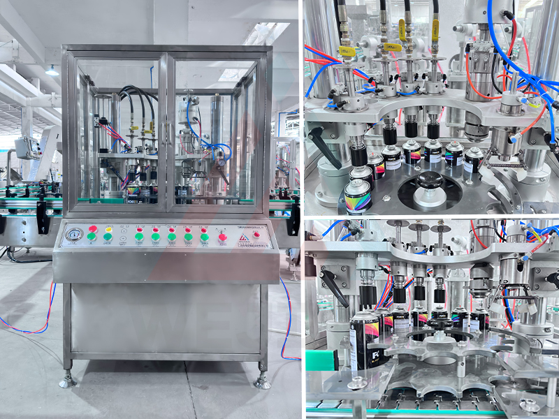 3.M&aacute;quina de sellado y llenado de gas