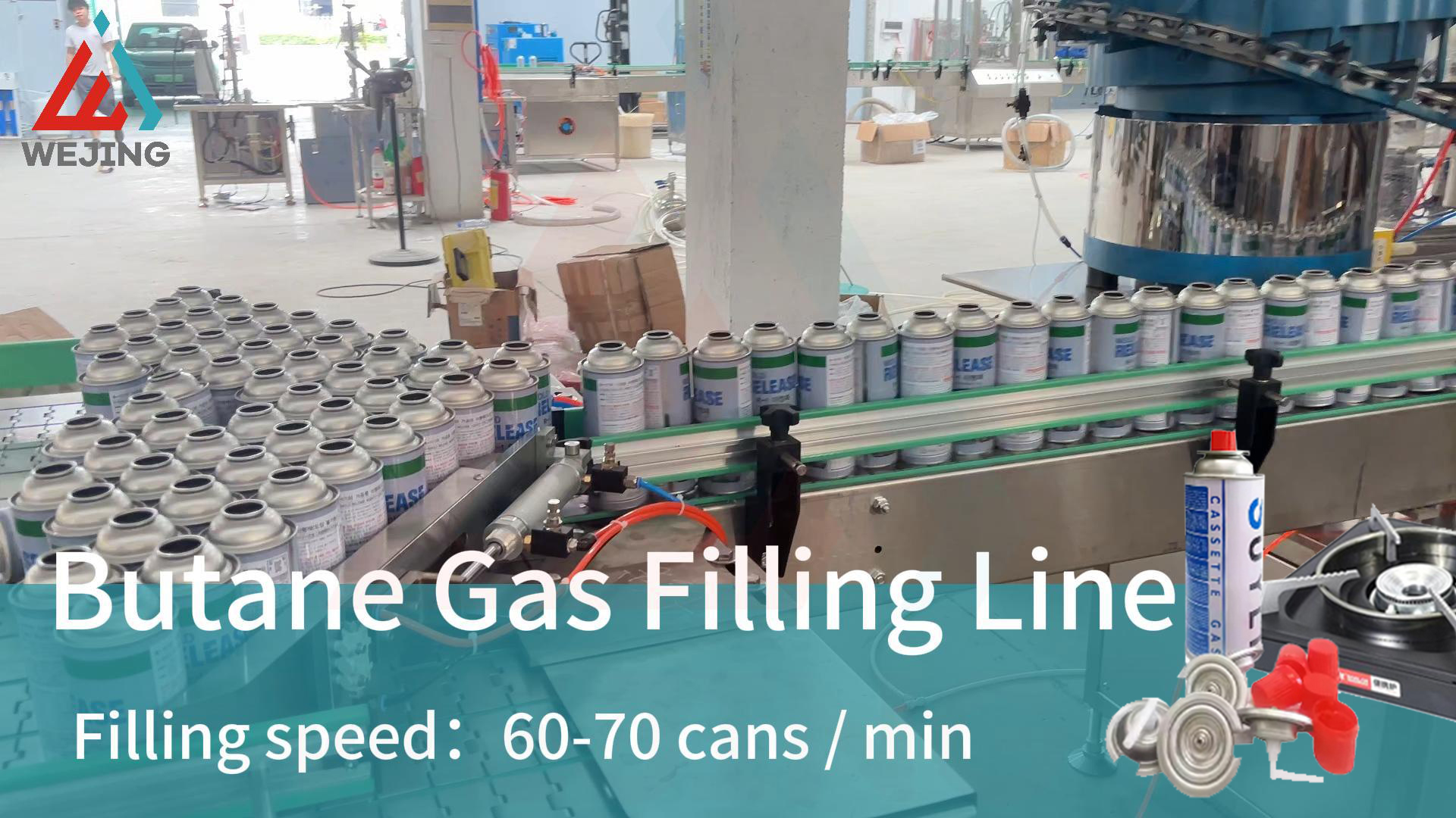Línea de llenado de gas butano
