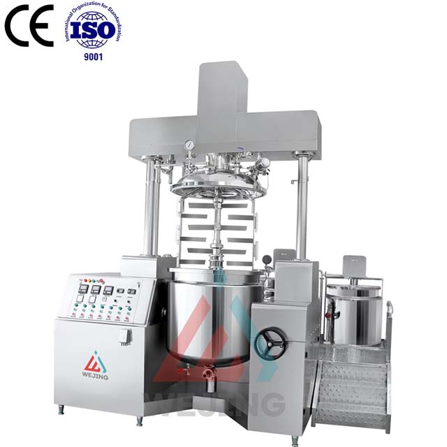 La estructura del emulsionante al vacío y su principio de funcionamiento.