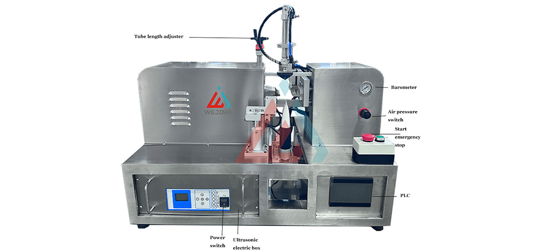 M&aacute;quina de sellado de colas ultras&oacute;nica semiautom&aacute;tica