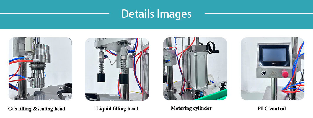 Bolsa en la v&aacute;lvula de la m&aacute;quina de llenado de aerosol